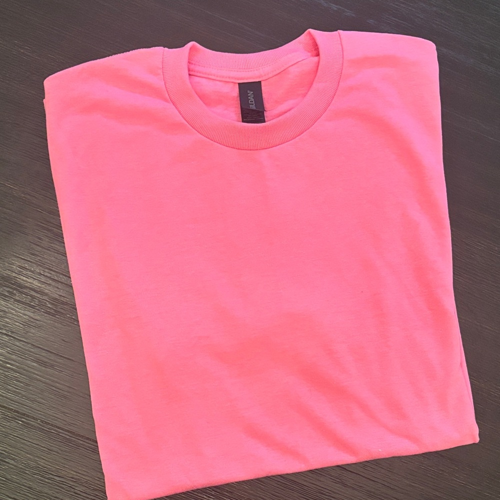 Gildan Neon Pink Short Sleeve Tee